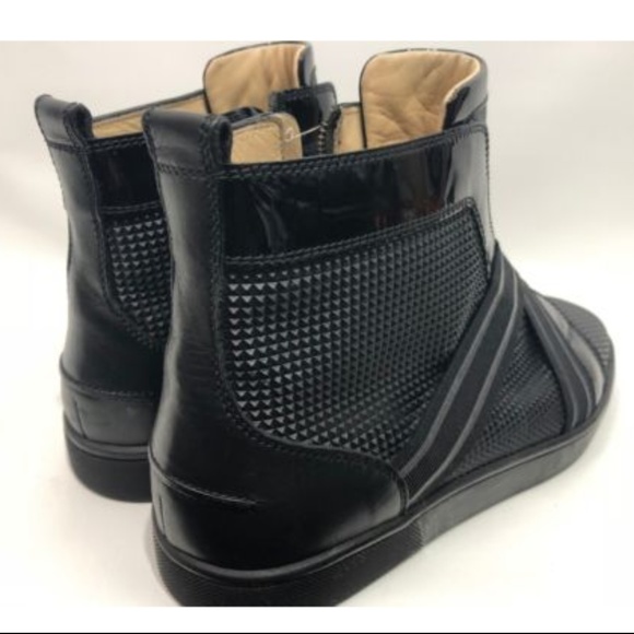 Christian Louboutin Flat Prisma Calf Black Sneaker - Picture 3 of 8